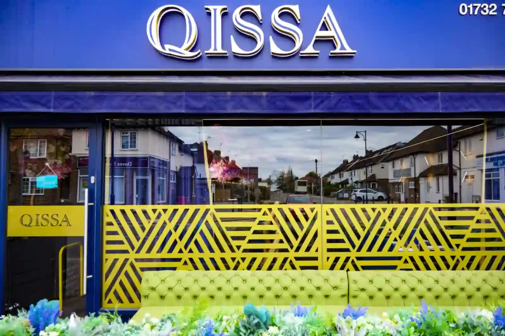 Qissa storefront in Sevenoaks